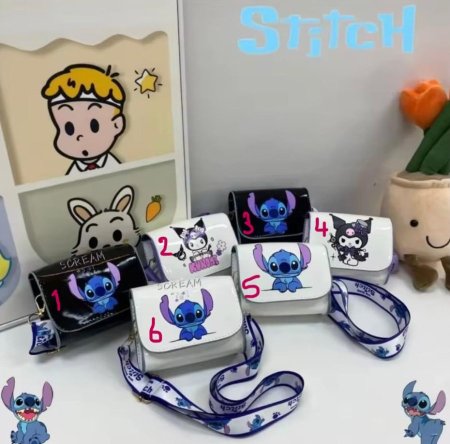Cute Kuromi Stitch Crossbody Bags for Girls